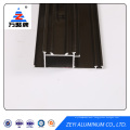 Black powder coating aluminum door profile extrusion